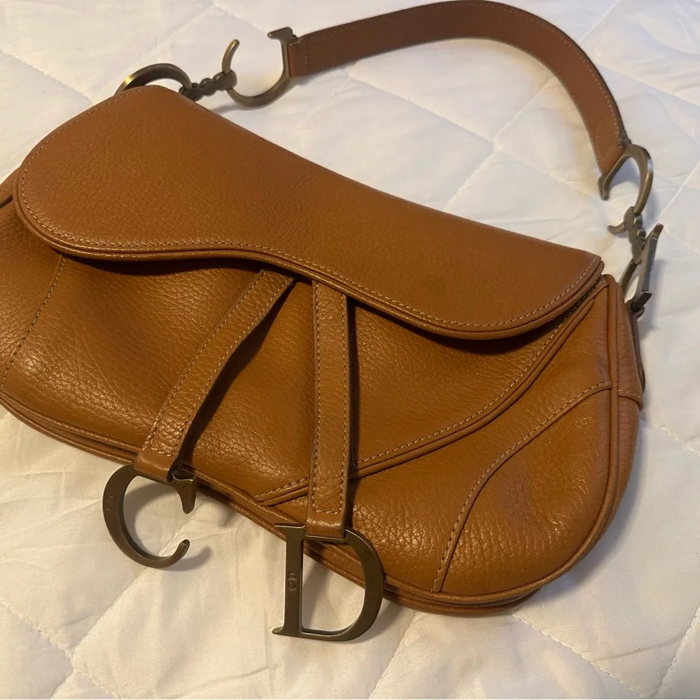 Brown Leather Saddle Bag - Picture 1 of 7